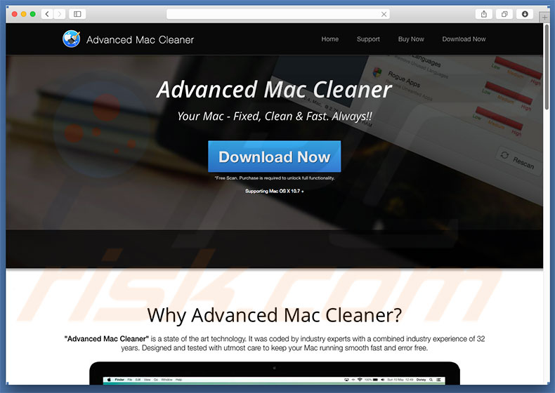 Advanced mac cleaner malware